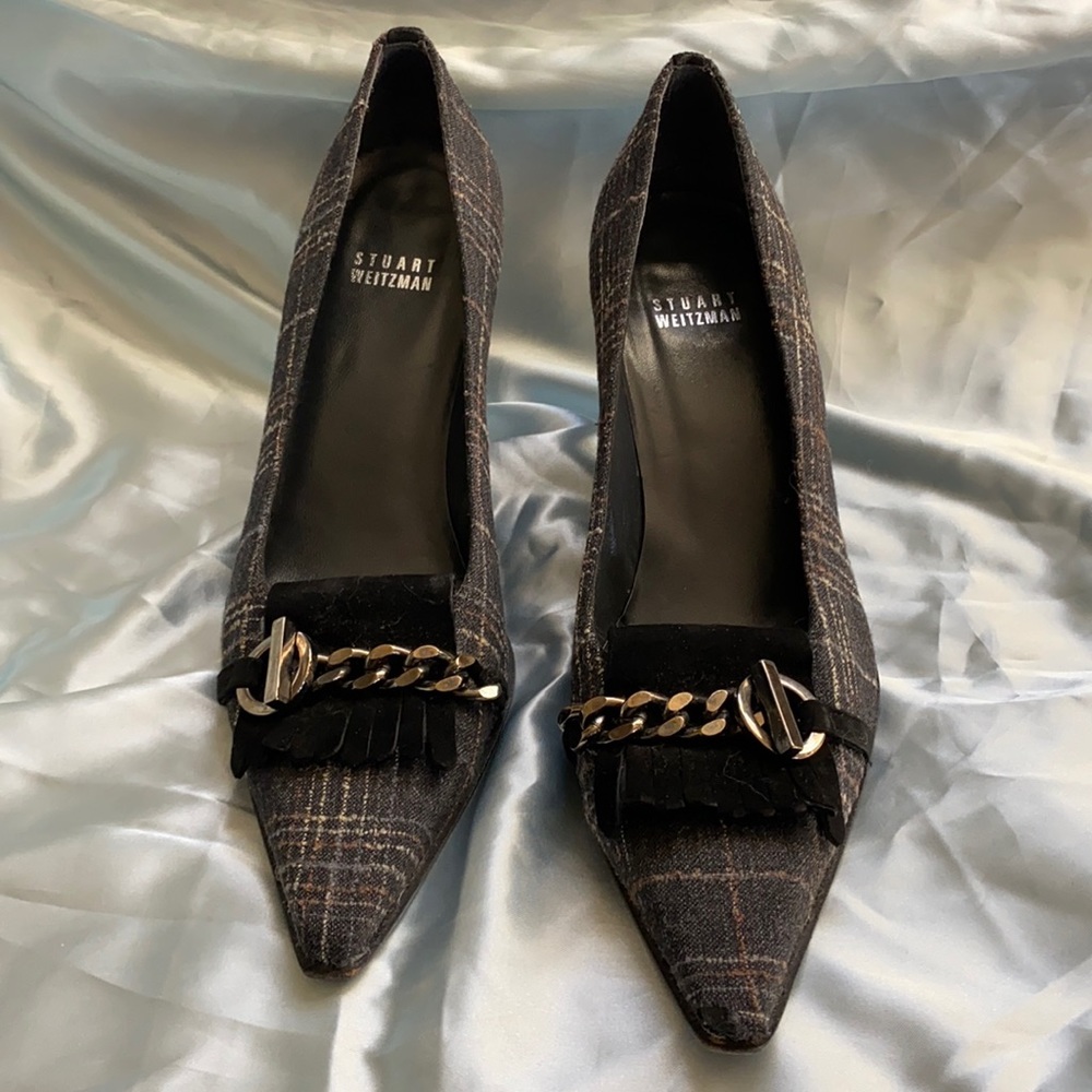Stuart Weitzman Plaid Pumps
